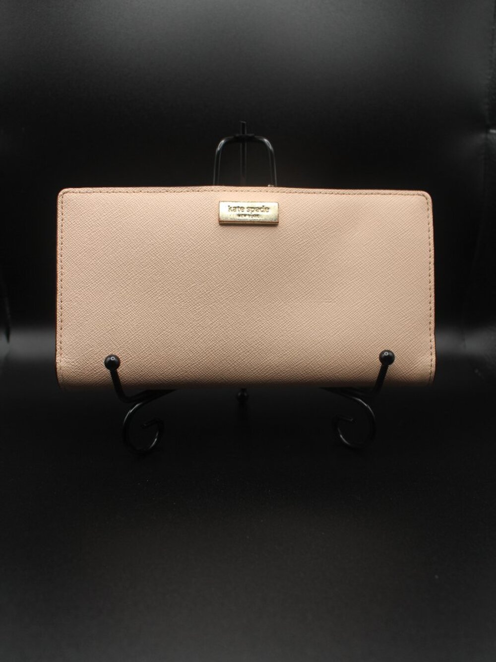 Kate Spade New York Blush Beige Textured Long Wallet